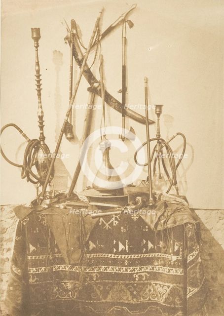 Armes et ustensiles du Kaire, December 1849-January 1850. Creator: Maxime du Camp.