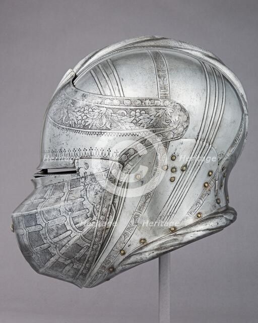 Armet for the Tourney, German, Augsburg, ca. 1515-20. Creator: Kolman Helmschmid.