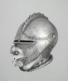 Armet with Mask Visor in the Form of a Rooster, German, probably Augsburg, ca. 1530. Creator: Unknown