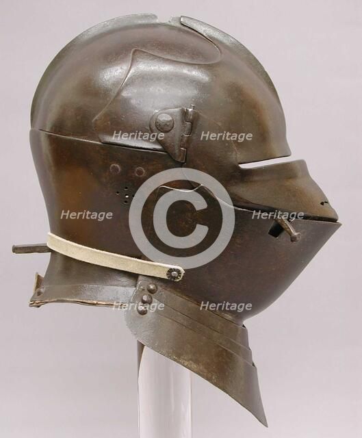 Armet with Matching Wrapper, Italian, probably Milan, ca. 1475. Creator: Unknown.