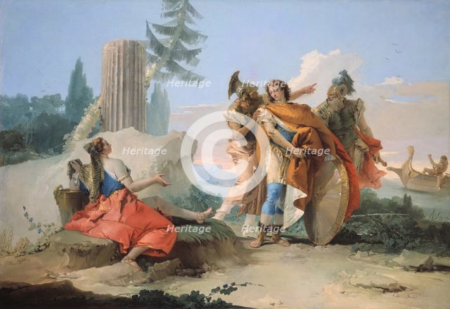 Armida Abandoned by Rinaldo, 1742/45. Creator: Giovanni Battista Tiepolo.