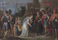 Armida before Godfrey of Bouillon, 1628–1630. Artist: Teniers, David, the Younger (1610-1690)