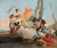 Armida Encounters the Sleeping Rinaldo, 1742/45. Creator: Giovanni Battista Tiepolo