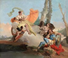 Armida Encounters the Sleeping Rinaldo, 1742/45. Creator: Giovanni Battista Tiepolo