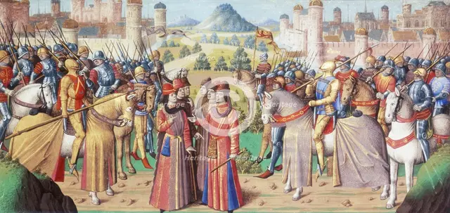 Armies meeting, 1475. Creator: Unknown.