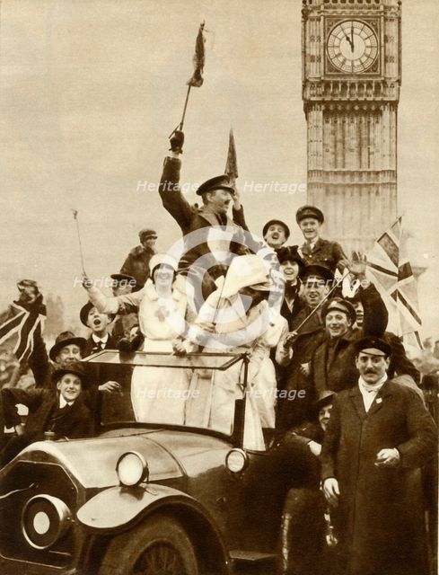 Armistice Day, London, 11 November 1918, (1935). Creator: Unknown.