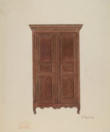 Armoire, c. 1939. Creator: Sarkis Erganian