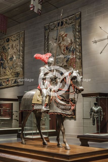 Armor for Man and Horse with Völs-Colonna Arms, c. 1575. Creator: Unknown.