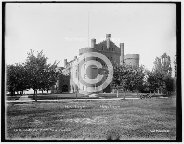 Armory and gymnasium, Madison, Wis., between 1880 and 1899. Creator: Unknown.