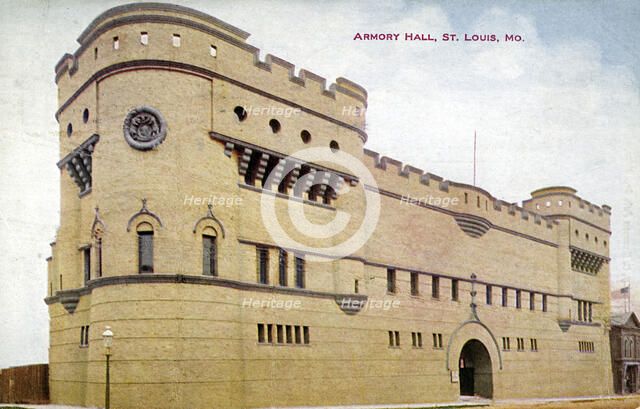 Armory Hall, St Louis, Missouri, USA, 1911. Artist: Unknown