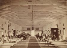 Armory Square Hospital, Interior of Ward K, ca. 1863. Creator: Attributed to Alexander Gardner