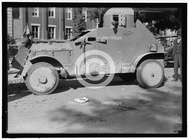 Armored car, between 1916 and 1918. Creator: Harris & Ewing.