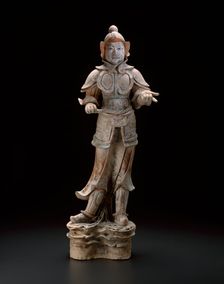 Armored Guardian (Tomb Figure), Tang dynasty (A.D. 618-906), late 7th/early 8th century. Creator: Unknown