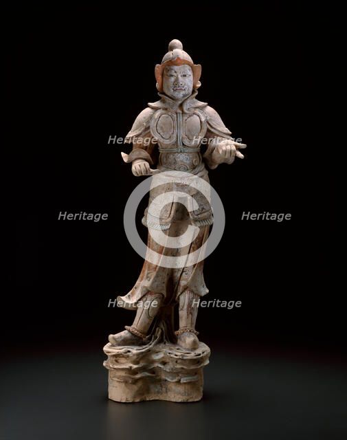 Armored Guardian (Tomb Figure), Tang dynasty (A.D. 618-906), late 7th/early 8th century. Creator: Unknown.