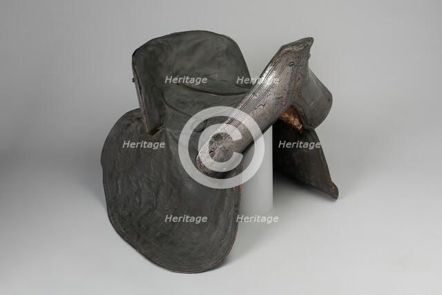 Armored Saddle, France, early 17th century. Creator: Unknown.