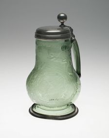Armorial Covered Tankard, Germany, 1714. Creator: Unknown