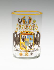 Armorial Beaker with the Bülow Family Crest, Berlin, 1821. Creator: Carl von Scheidt