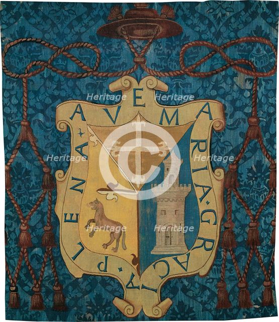 Armorial with an Unidentified Coat of Arms, Flanders, c. 1550. Creator: Unknown.
