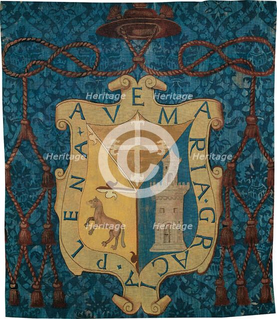 Armorial with an Unidentified Coat of Arms, Flanders, c. 1550. Creator: Unknown.