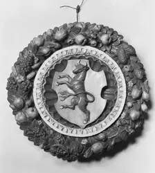 Armorial tondo, 15th-16th century. Creator: Unknown