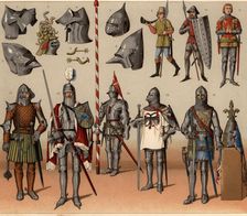 Armors, helmets and war and jousts weapons