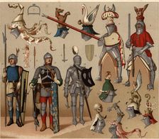 Armors, helmets and war and jousts weapons