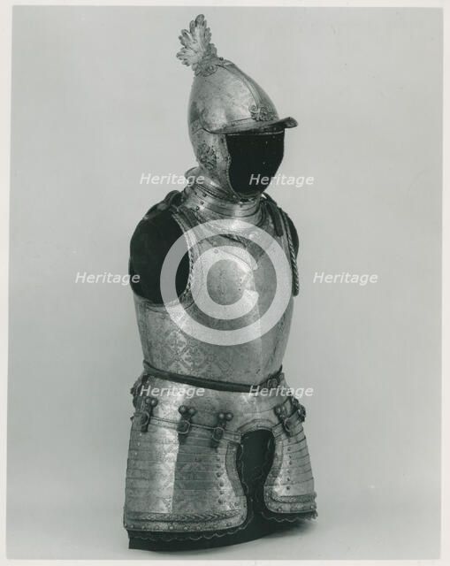 Armour of Giovanni Battista Bourbon del Monte (1541-1614), Italian, possibly Brescia, ca. 1590. Creator: Unknown.