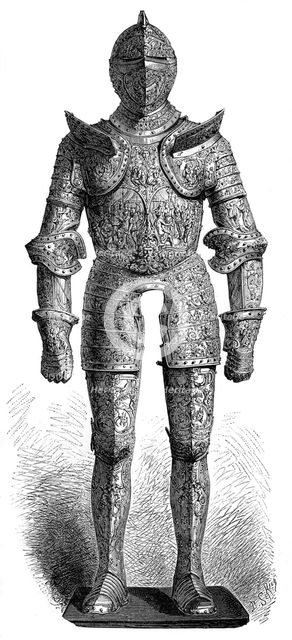 Armour of Henry II of France, 16th century (1882-1884). Artist: P Sellier