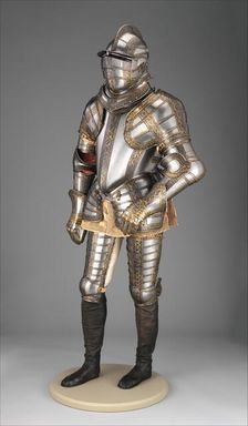 Armour of Sir James Scudamore (1558-1619), British, Greenwich, c1595-96; restored 1915. Creators: Jacob Halder, Royal Workshops at Greenwich, Daniel Tachaux