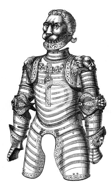 Armour ornamented with lions, supposed to be that of of Louis XII, 15th century, (1870). Artist: Unknown