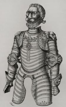 Armour ornamented with lions, supposedly that of King Louis XII of France (1462-1515), 1877. Creator: Unknown