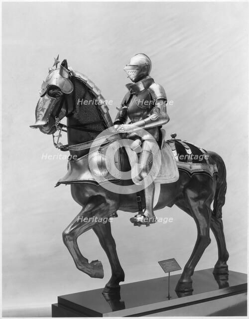 Armour for Man and Horse Presumably Made for Baron Pankraz von Freyberg, German, ca. 1535-54. Creator: Wolfgang Grosschedel.