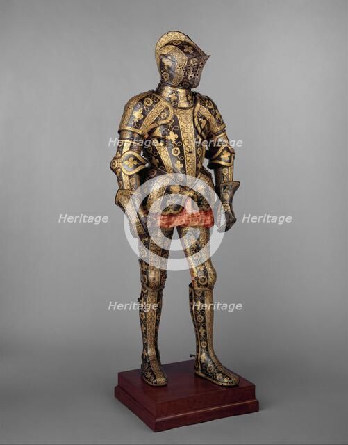 Armour Garniture of George Clifford (1558-1605), Third Earl of Cumberland, British, 1586. Creators: Jacob Halder, Royal Workshops at Greenwich.