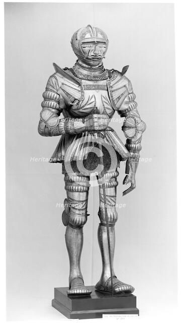 armour, German, Augsburg and Landshut, ca. 1515 and later. Creator: Kolman Helmschmid.