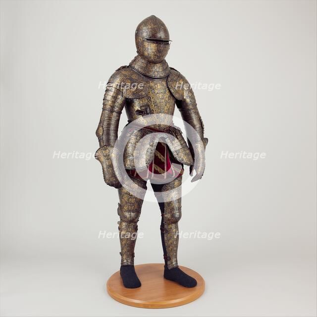 Armour (with Matching Shaffron and Saddle Plates), Italian, Milan, ca. 1600. Creator: Unknown.