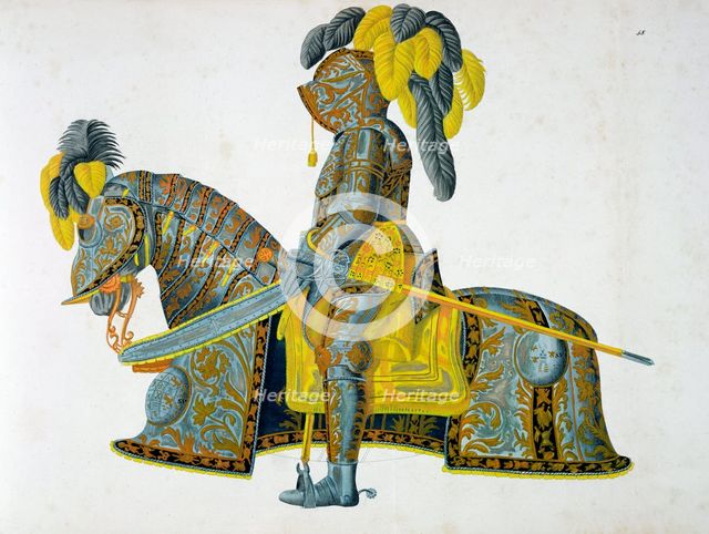 Armour worn by the Elector Christian I, 1842. Creator: Friedrich Martin von Reibisch.