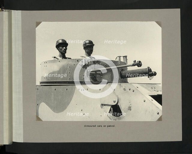 Armoured cars on patrol, 1964. Creator: Colonial Office.