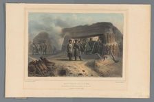 Armoured battery, 1832, (1833). Creator: Auguste Raffet