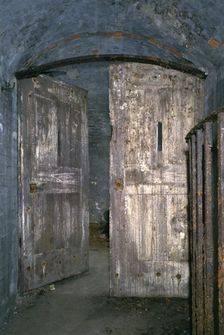 Armoured door at Dover Castle, Kent, 1994. Artist: J Bailey