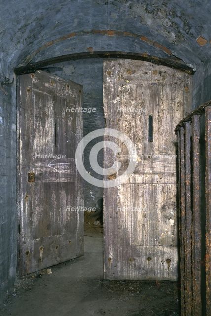 Armoured door at Dover Castle, Kent, 1994. Artist: J Bailey