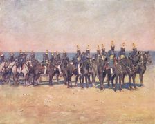 Armoured Horsemen of Kishengarh 1903. Artist: Mortimer L Menpes