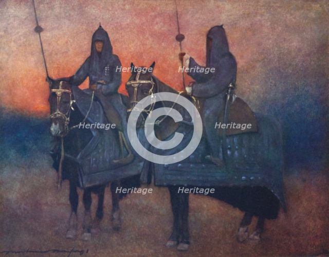 'Armoured Horses', 1903. Artist: Mortimer L Menpes.