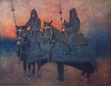 Armoured Horses 1903. Artist: Mortimer L Menpes