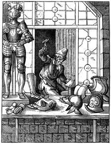 Armourer, 16th century (1849).Artist: Jost Amman