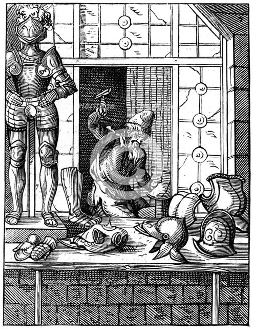 Armourer, 16th century (1849).Artist: Jost Amman