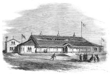 Armoury and drillroom at Bradford for the Third West Yorkshire Rifle Volunteers, 1861. Creator: Unknown