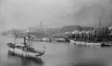 Armstrong gun works, Newcastle [docks], 1915. Creator: Bain News Service
