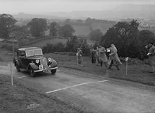Armstrong-Siddeley of HK Roberts competing in the South Wales Auto Club Welsh Rally, 1937 Artist: Bill Brunell