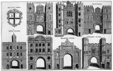 Arms and gates of the City of London, c1650 (19th century(?)