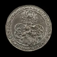 Arms and Inscription [reverse], 16th century. Creator: Unknown